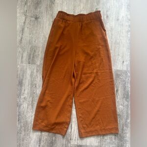 Cropped Chiffon Trousers